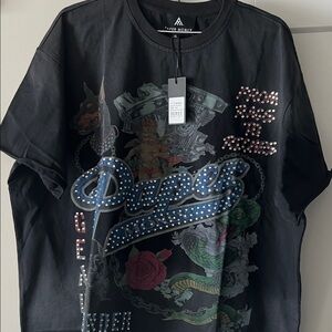 Paper money from rags to riches in rhinestone black